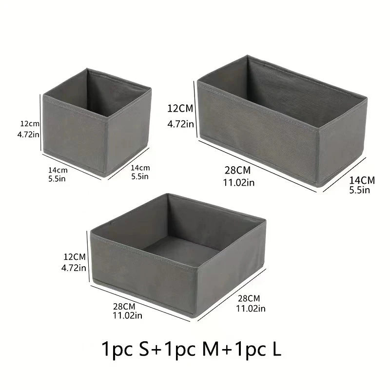 3-Piece Underwear Drawer Organizer Set