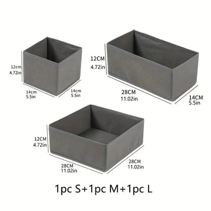 3-Piece Underwear Drawer Organizer Set