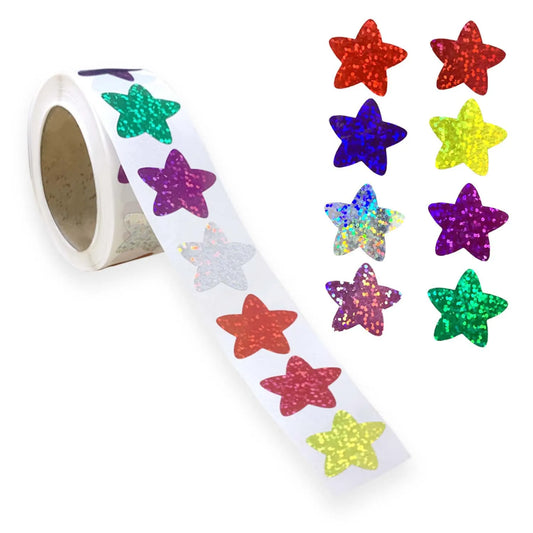 Holographic Foil Star Reward Stickers