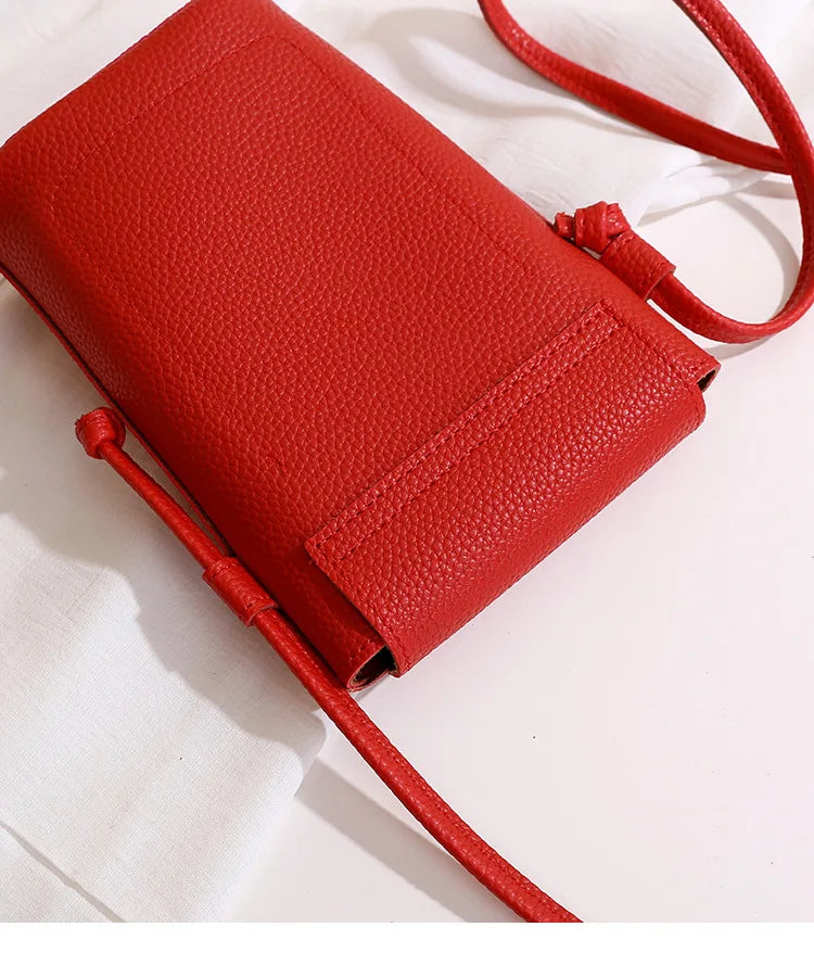 PU Leather Flap Crossbody Phone Bag