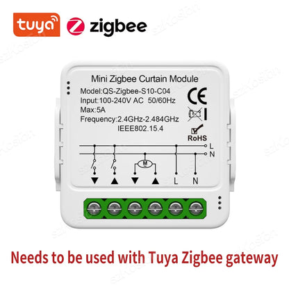 Tuya Smart WiFi & ZigBee Curtain Switch Module