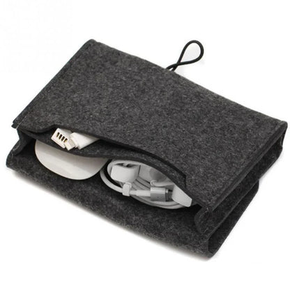 Felt Electronic Accessories Organizer Bag