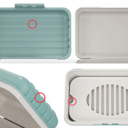 Travel Soap Box with Draining Tray & Lid