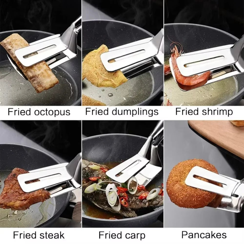 Double-Sided Cooking Tongs for Grilling & Frying