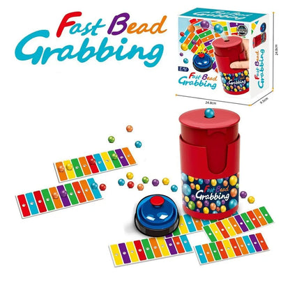 Fast Bead Grabbing Board Game with Bell