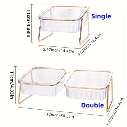 Elevated Non-Slip Pet Feeding Bowl for Cats & Small Dogs