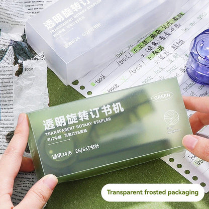 Transparent 360° Rotating Long Reach Stapler