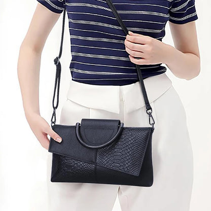Soft PU Leather Flap Handbag