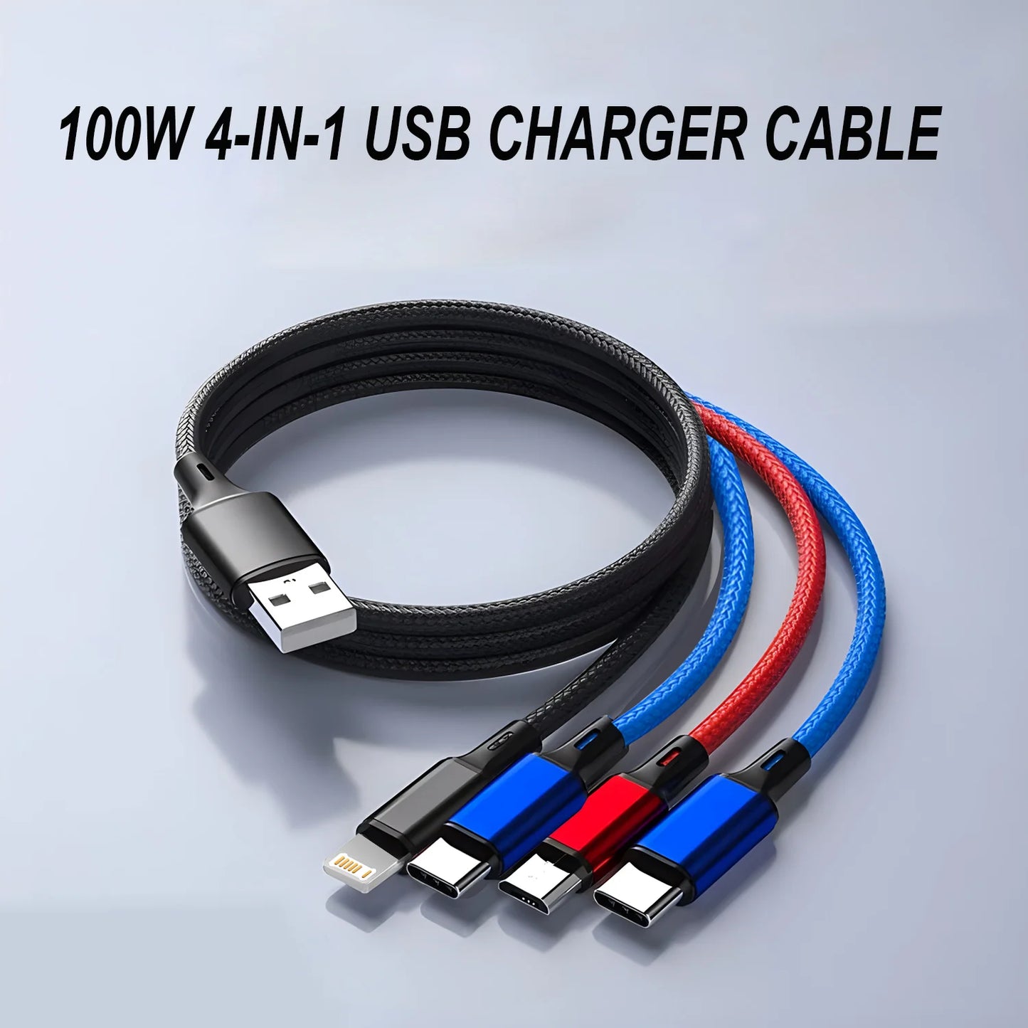 4-in-1 Fast Charging Multi Charger Cable