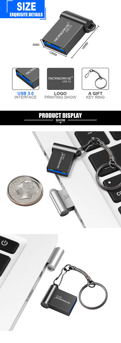 MicroDrive USB 3.0 Mini Flash Drive