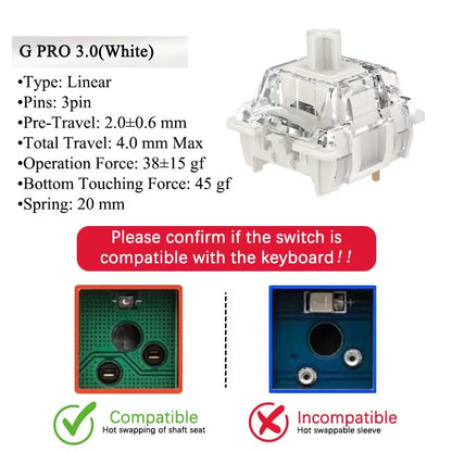 GATERON G Pro V3.0 Mechanical Keyboard Switches