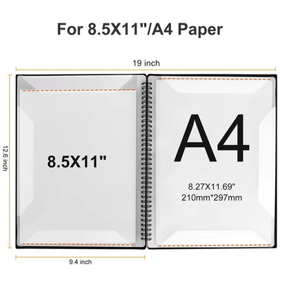A4 Sheet Music Binder Folder