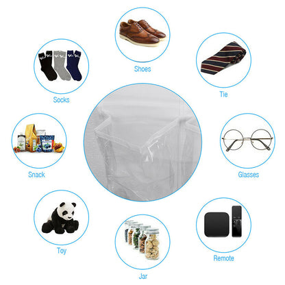 Wall-Mounted Shoe Organizer with 24 Pockets