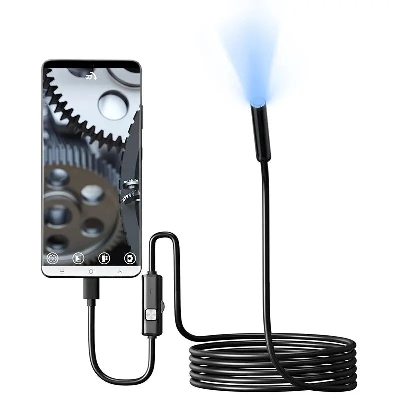 Flexible Waterproof Inspection Camera for Android Phones & Windows PCs