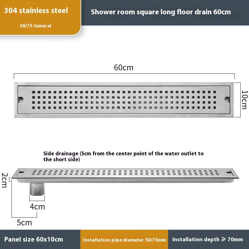 Stainless Steel Linear Floor Drain