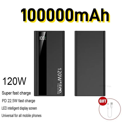 120W Fast Charging Portable Power Bank