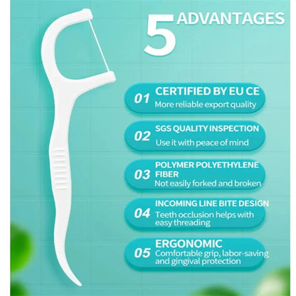 Portable Disposable Dental Floss Picks