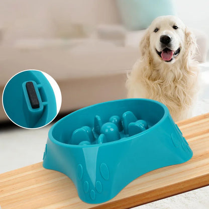 Dog Slow Feeder Bowl Anti-Choking Puzzle Food Dish