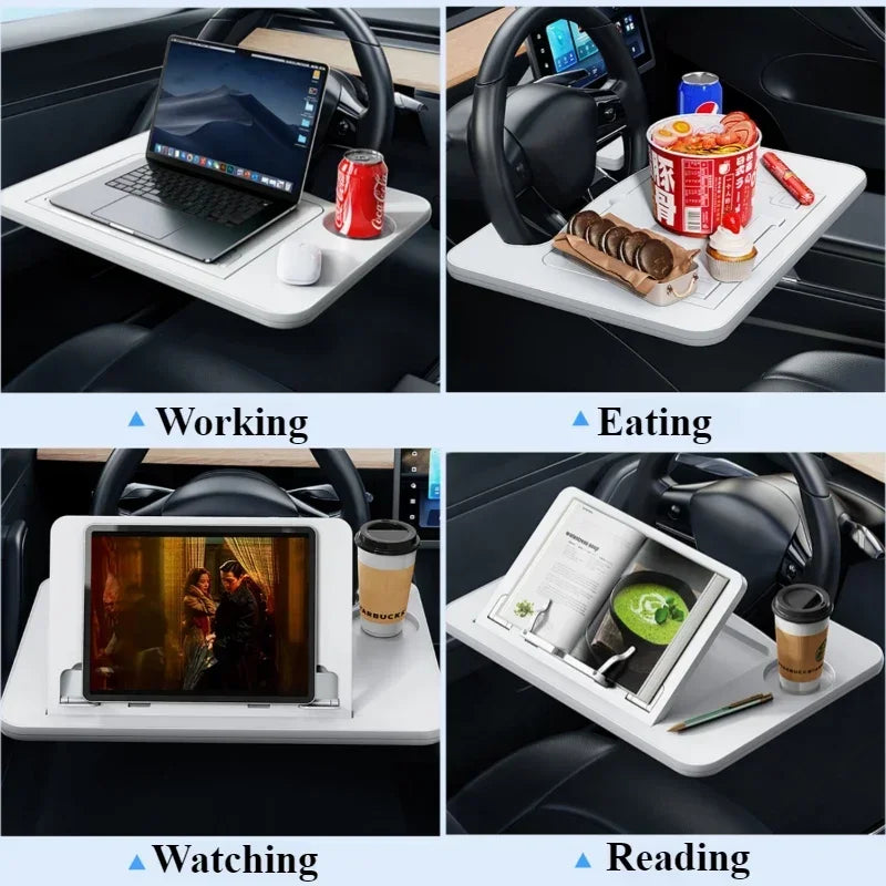 Car Steering Wheel Laptop Desk Tray