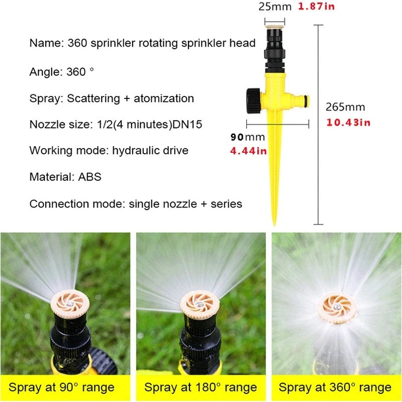 360° Rotary Garden Sprinkler