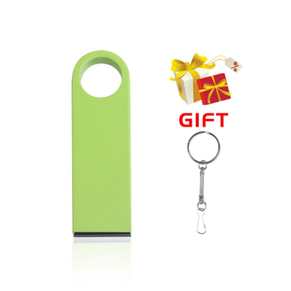 Waterproof Metal USB 2.0 Flash Drive with Keychain