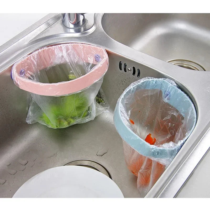 Portable Sink Trash Bag Holder with Suction Cups
