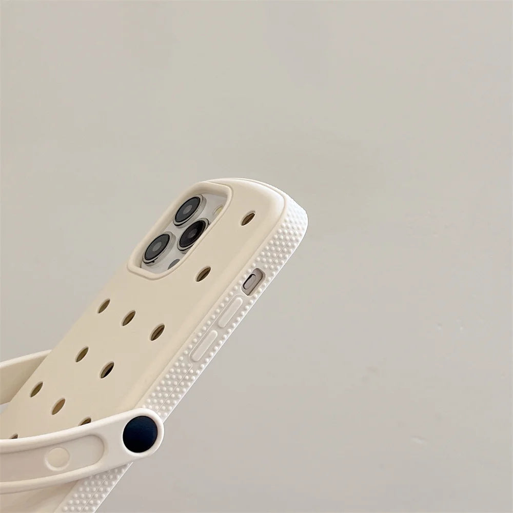 Crocs Charm Silicone Phone Case with Wrist Strap Holder