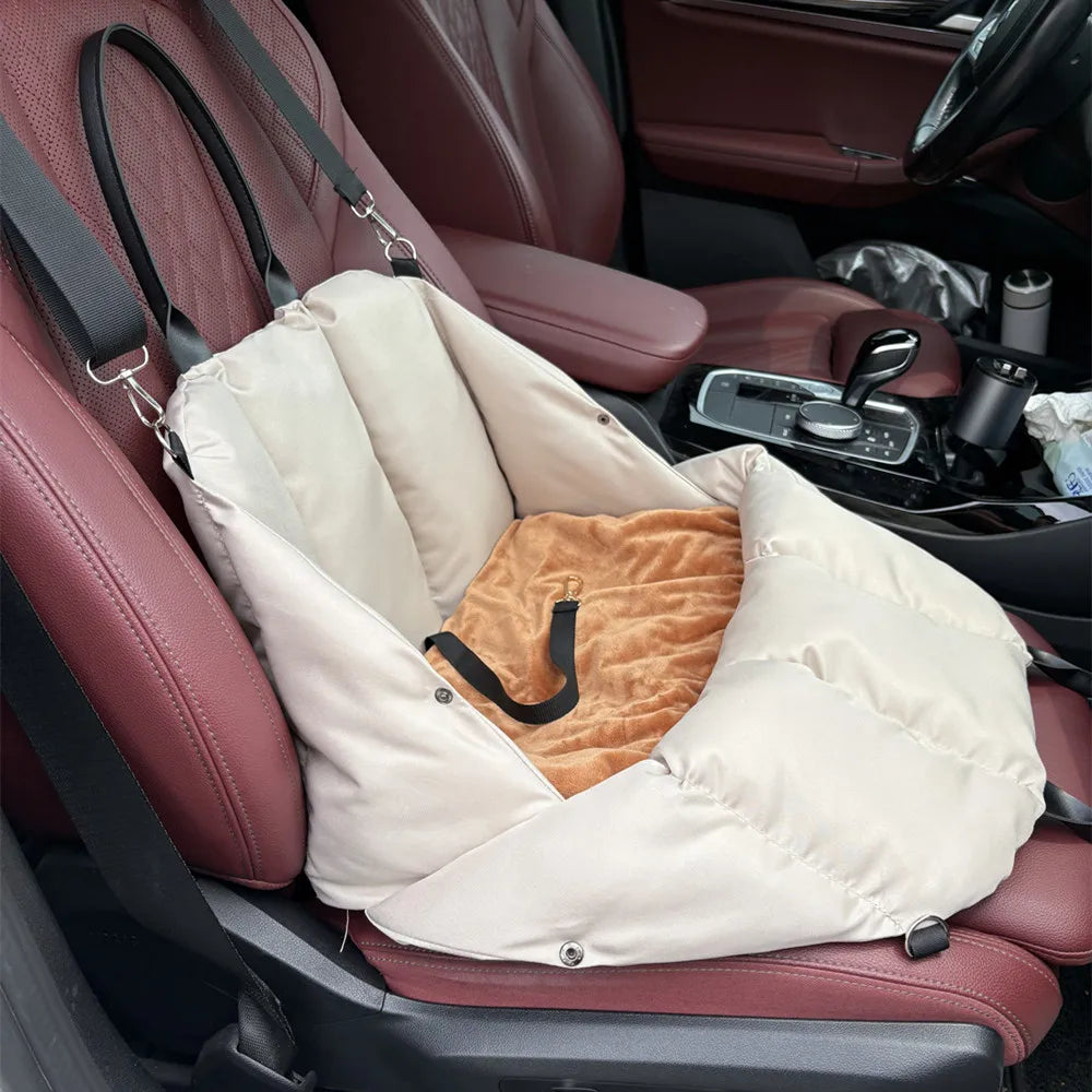 Soft Non-Slip Dog & Cat Car Seat Carrier Bed