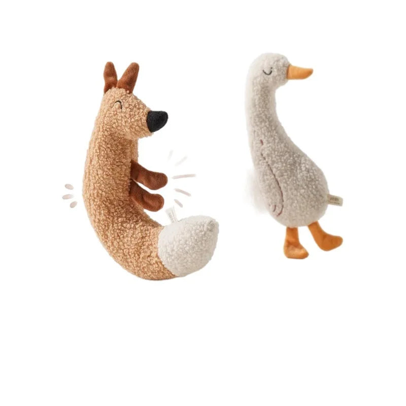 Interactive Plush Animal Chew Toy for Cats & Dogs