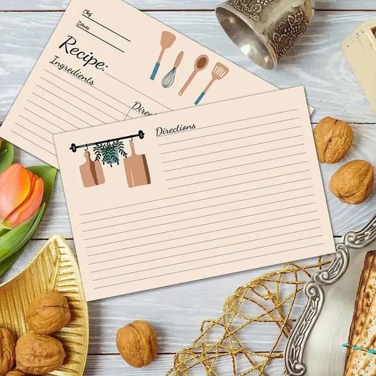 Kitchen Recipe Cards Set