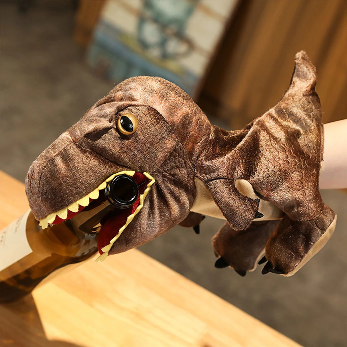 Dinosaur Hand Puppet Plush Toy for Pets