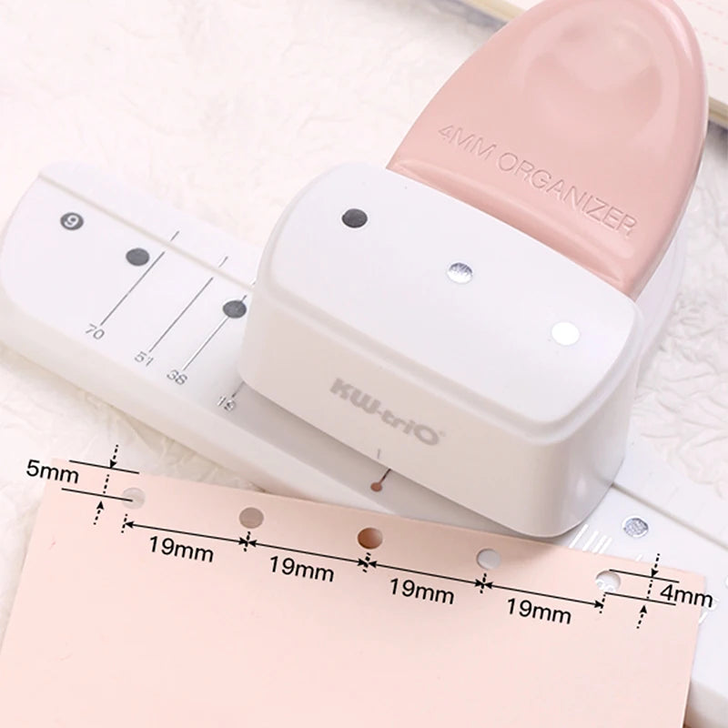 3-Hole Circular Paper Punch for DIY Planners & Notebooks