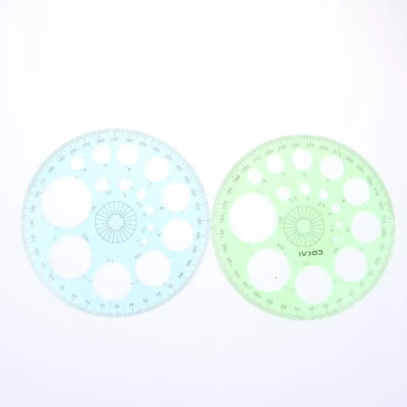Geometric Circle Drawing Template Ruler