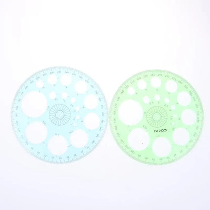Geometric Circle Drawing Template Ruler