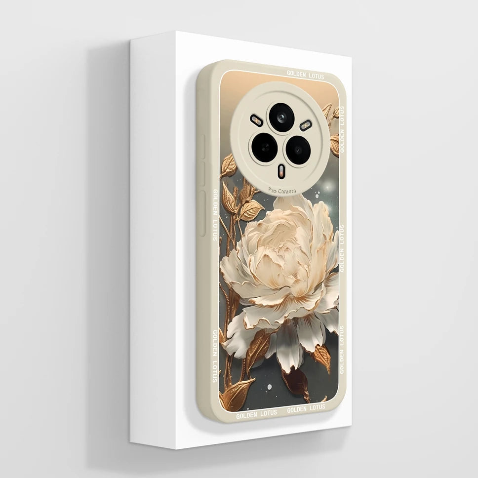 Cute Floral Silicone Case for Realme 14 Pro Series