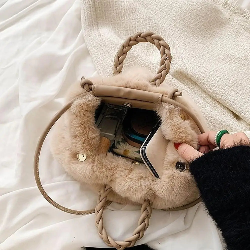 Plush Cloud Crossbody Handbag