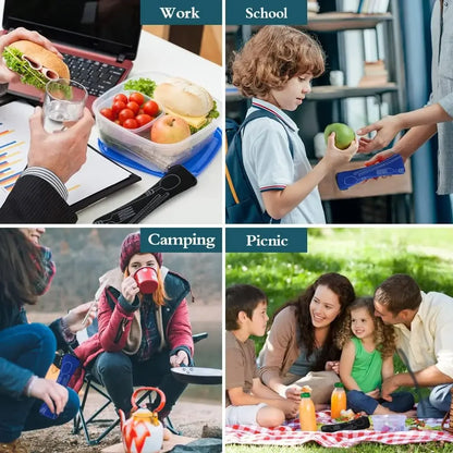 Portable Cutlery Storage Bag with Zipper