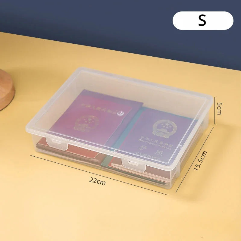 Transparent Document Organizer Storage Box