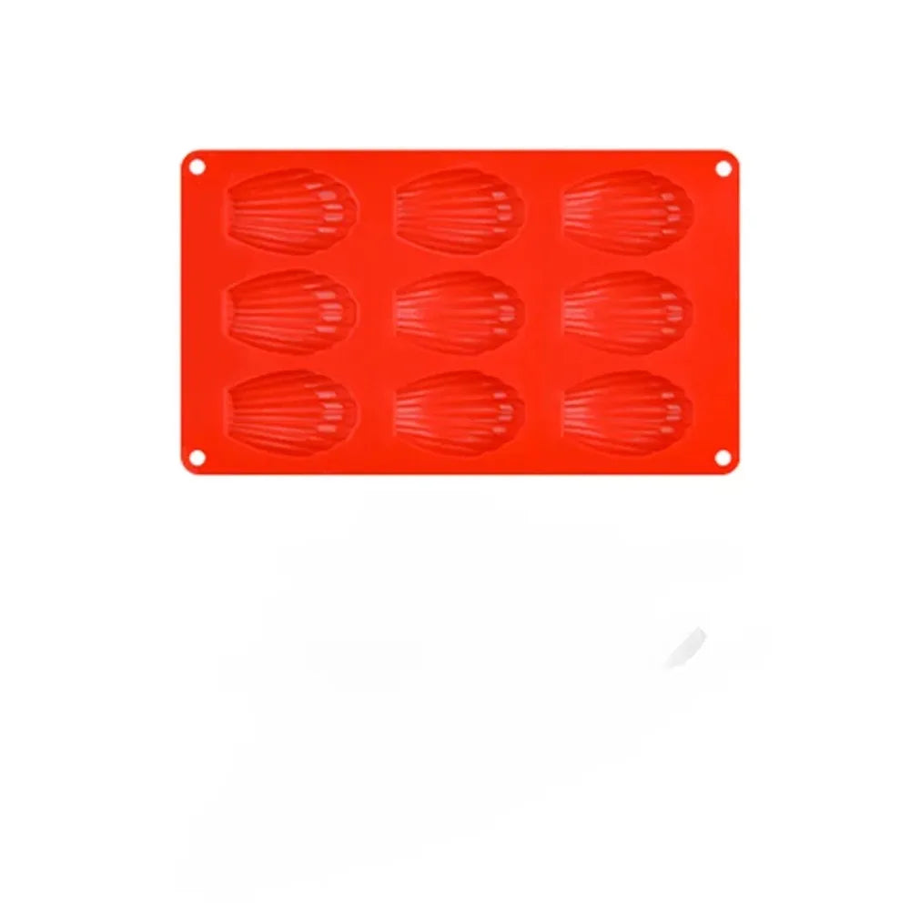 9-Cavity Silicone Madeleine Baking Mould Set