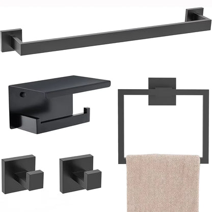 Wall-Mounted Bathroom Hardware Set