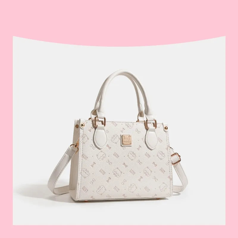 Elegant Leather Diaper Tote Bag