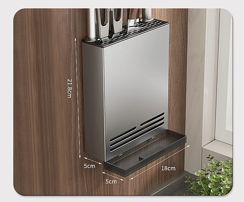 Wall-Mounted Kitchen Storage Rack