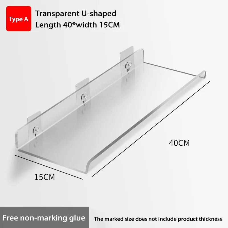 Wall-Mounted Acrylic Storage Rack