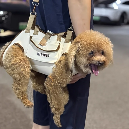 Portable Pet Carrier Shoulder Bag with Safety Harness