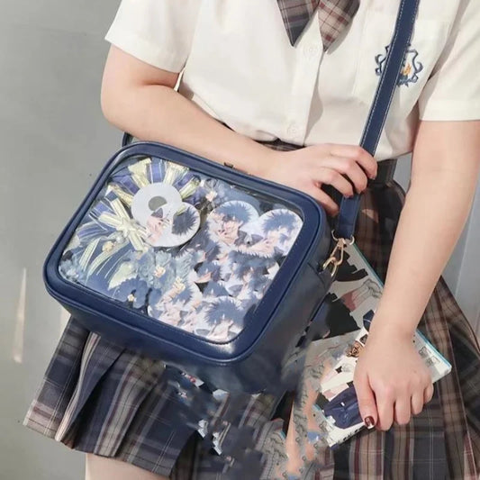 Japanese Ita Crossbody Bag with Display Window