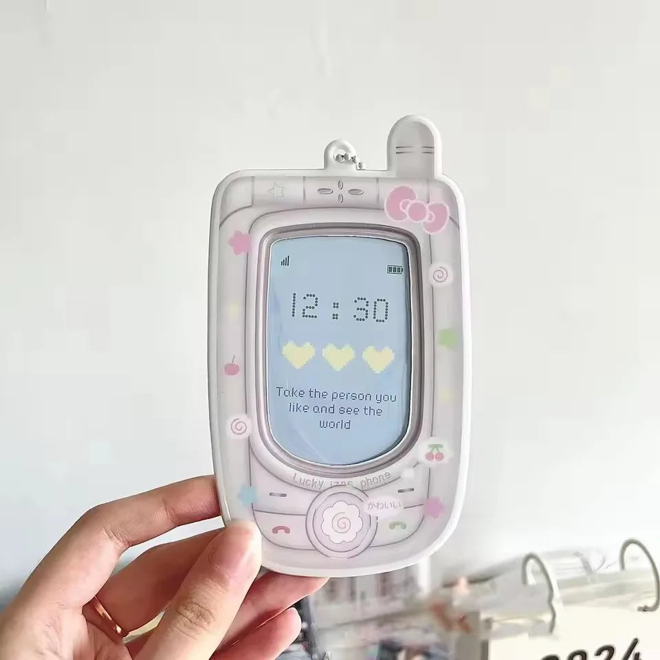 Cartoon Camera Photocard Holder Keychain