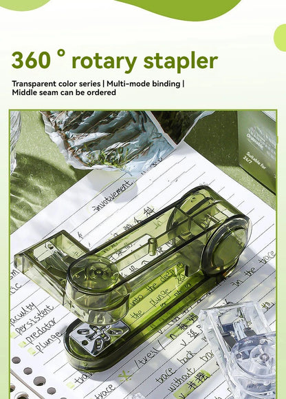 Transparent 360° Rotating Long Reach Stapler