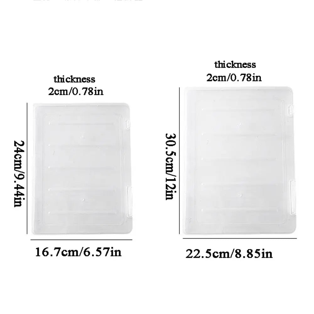 A4 Transparent Document Storage Box