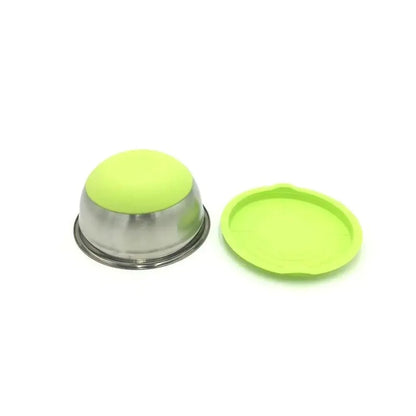 Stainless Steel Mixing Bowl with Lid & Non-Slip Silicone Base