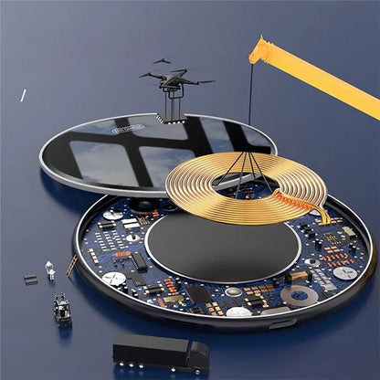 15W Fast Wireless Charging Pad with LED Indicator